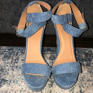 Charlotte Russe Denim Heels